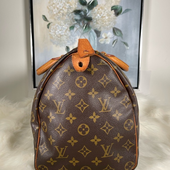 Authentic Louis Vuitton LV Hand Bag  Speedy 35 Browns Monogram 2603357 - Picture 2 of 16